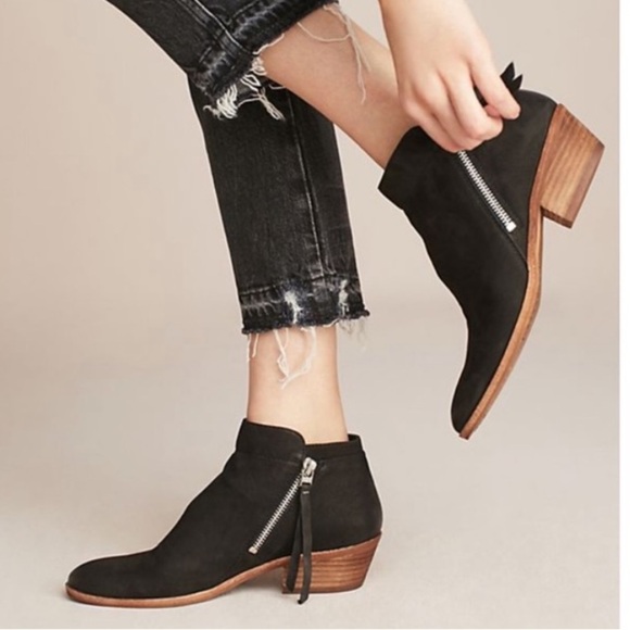 Sam Edelman Shoes - Sam Edelman Packer Black Suede Boots Booties Size 10